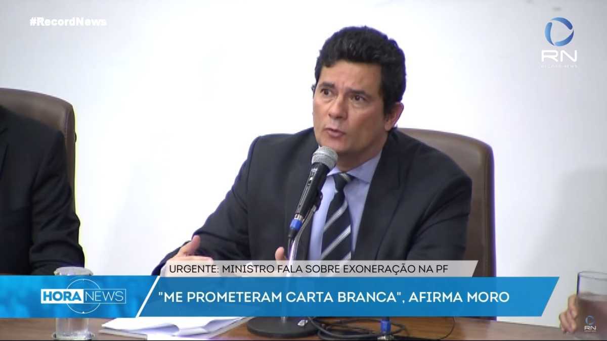 Pronunciamento de Moro na Record News