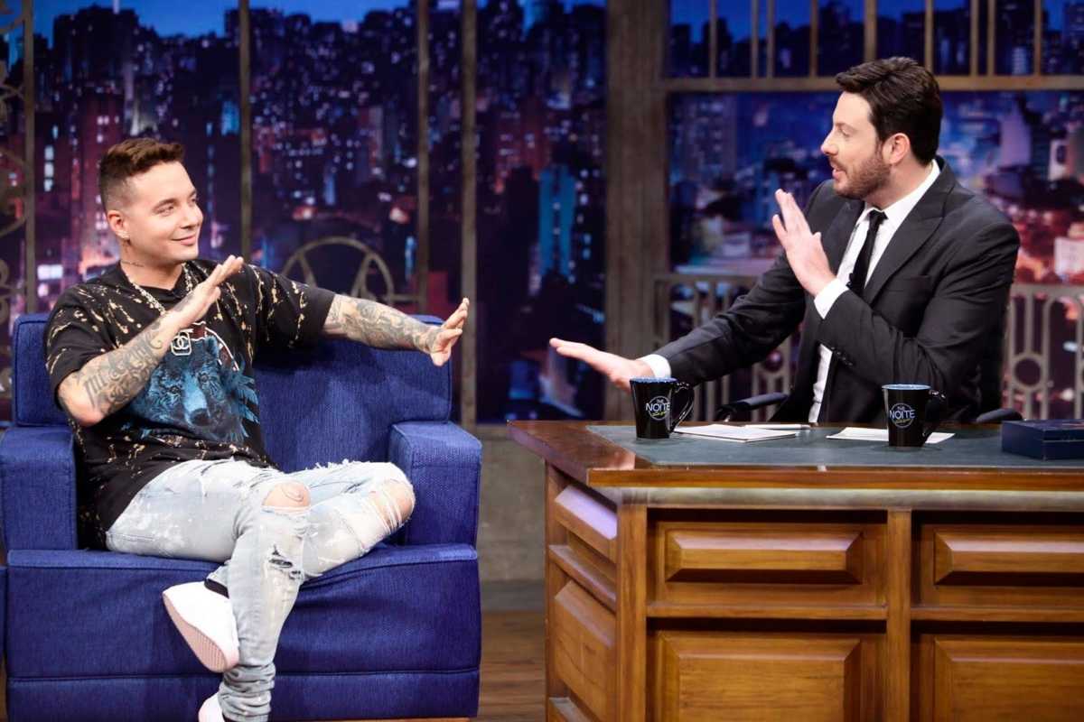 J Balvin e Danilo Gentili no The noite