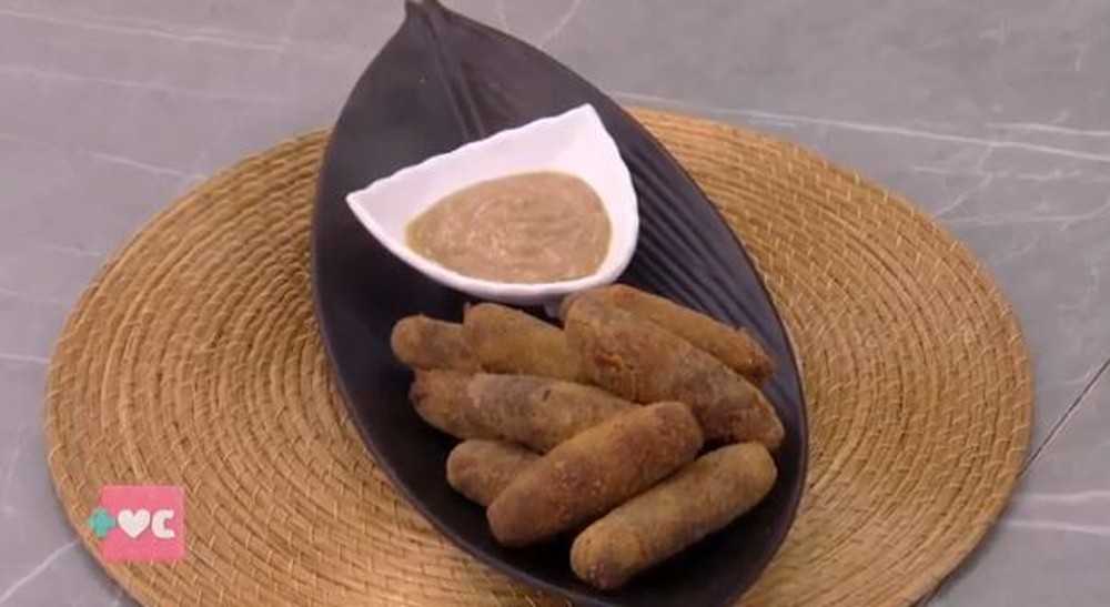 Maionese de Salsinha com Croquete de Vaca Atolada