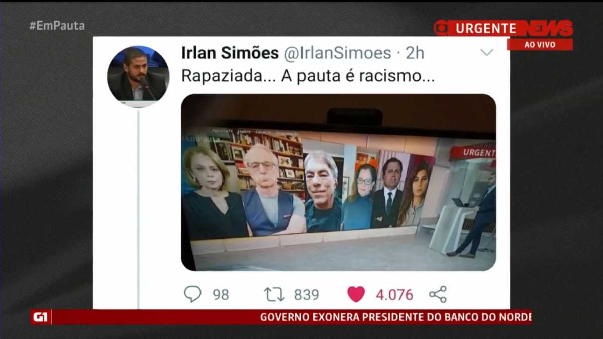 Rapaziada a pauta é racismo GloboNews