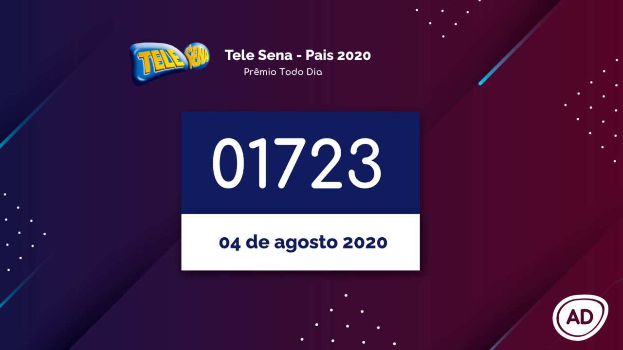 Resultado da Tele Sena de Pais 2020 Prêmio Todo Dia 04/08