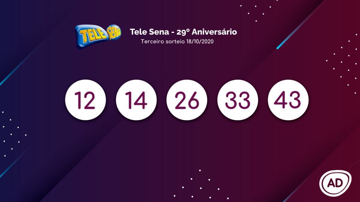 Terceiro sorteio da Tele Sena de 29º aniversário 