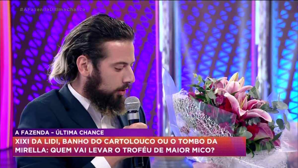 Lucas Cartolouco quando foi no programa do Hora do Faro 