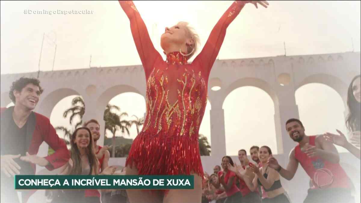 Xuxa na abertura do Dancing Brasil