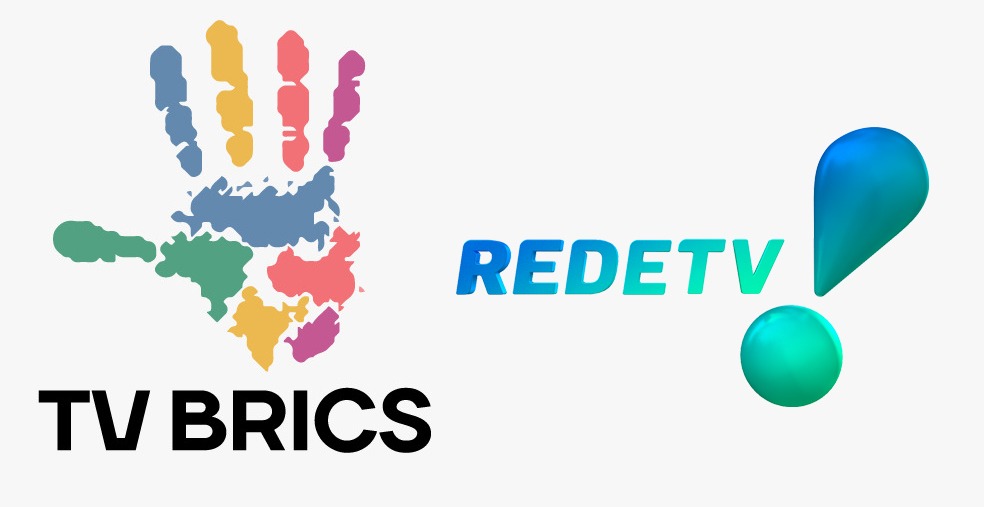 Logos da TV BRICS e RedeTV! 