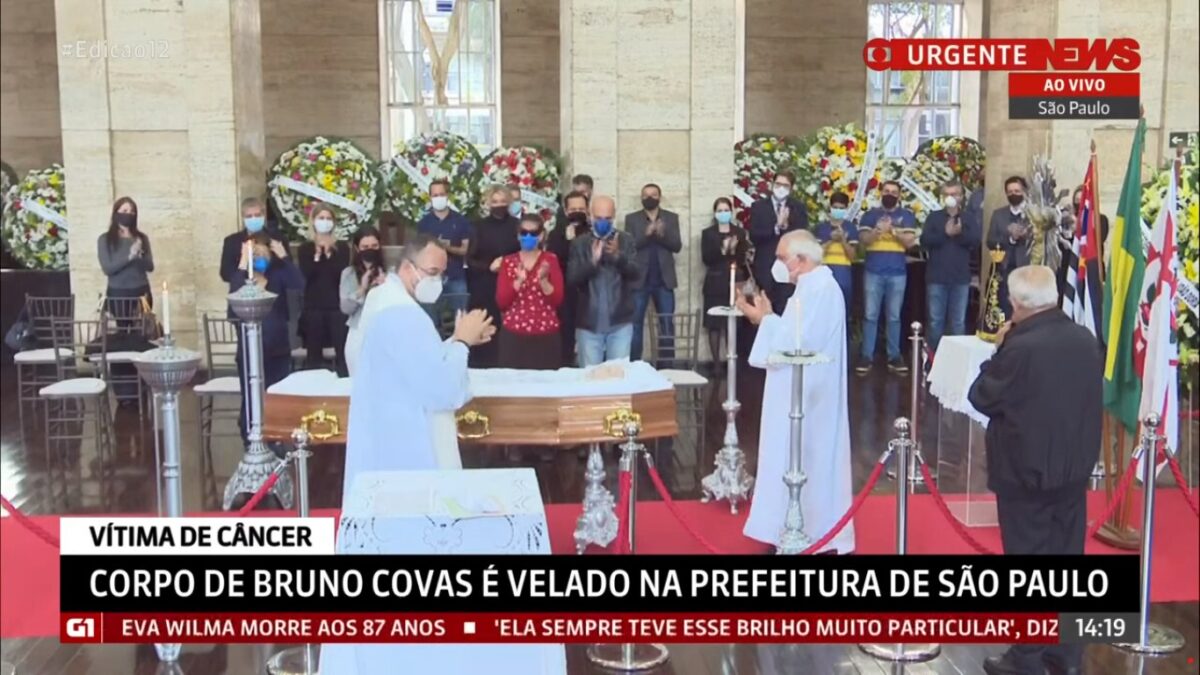 Funeral de Bruno Covas, transmitido na GloboNews 