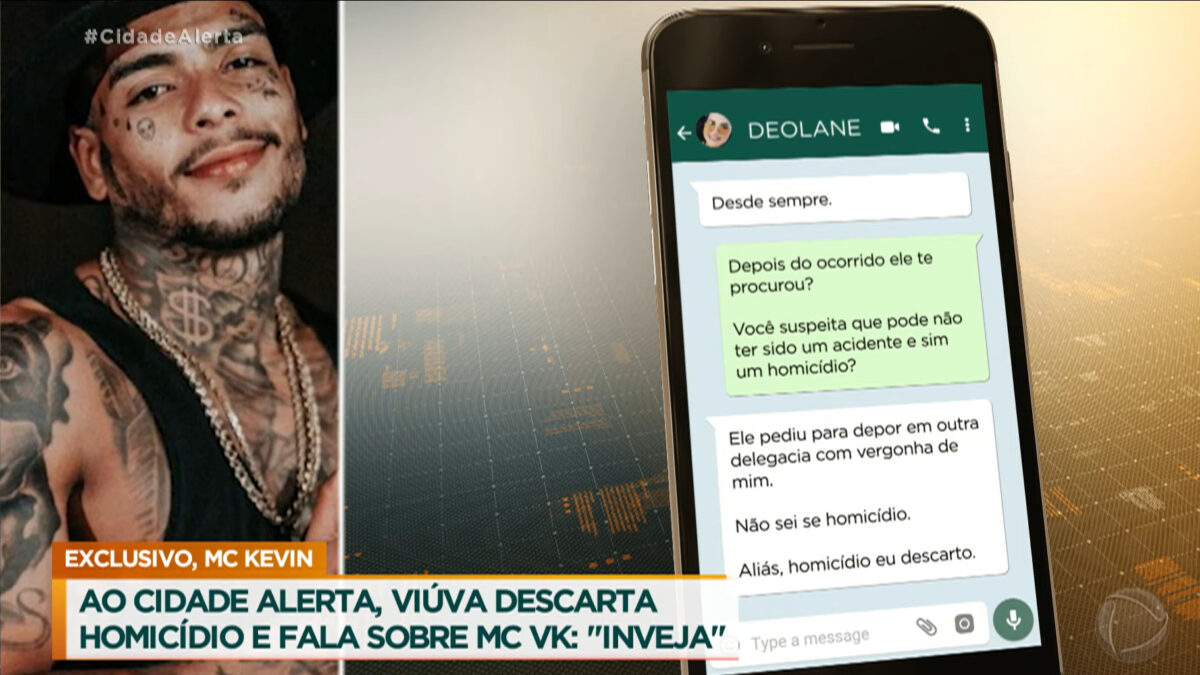 Mensagens de trocadas por celular entre Deolane e a equipe do Cidade Alerta