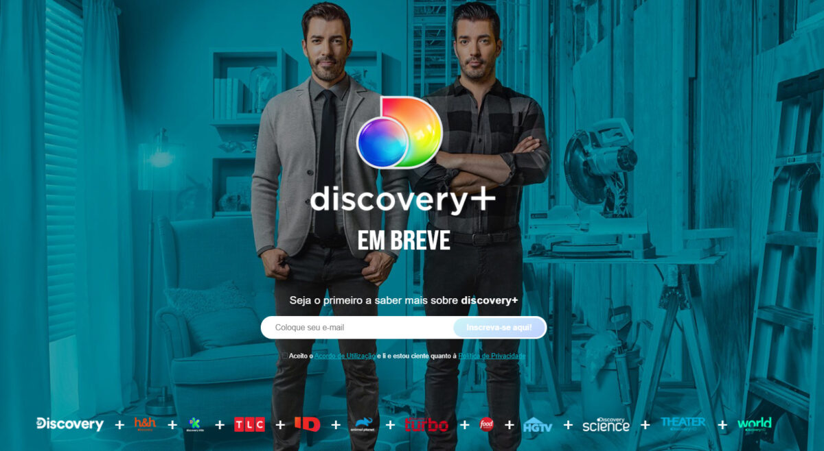 Site discovery+ novo streaming da Discovery que chegará ao Brasil