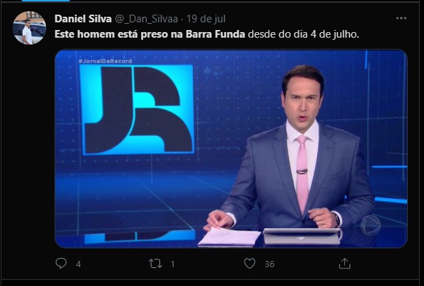 Meme do Eduardo Ribeiro preso na Record TV