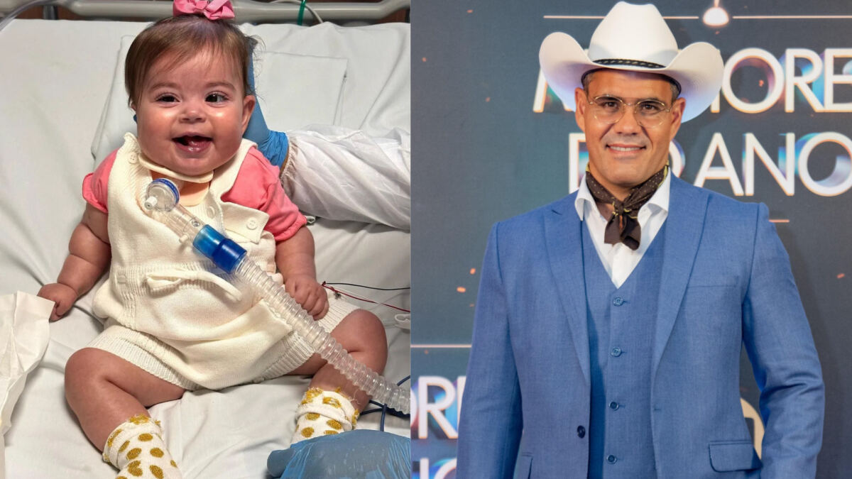 Filha de Juliano Cazarré recebe alta do hospital Pequena gigante