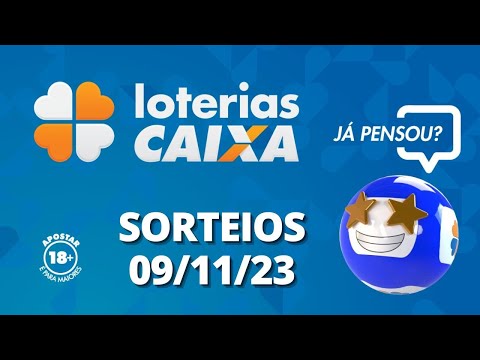 Loterias CAIXA: Mega-Sena, Quina, Lotofácil e mais 09/11/2023