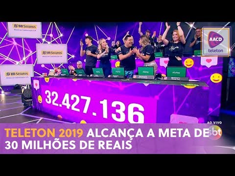 Teleton 2019 atinge a meta de 30 milhões de reais | Teleton 2019