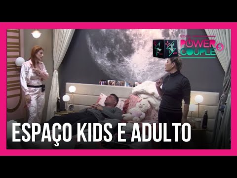 Li Martins divide Mansão Power em "Espaço Kids" e "Espaço Adulto" | Power Couple Brasil