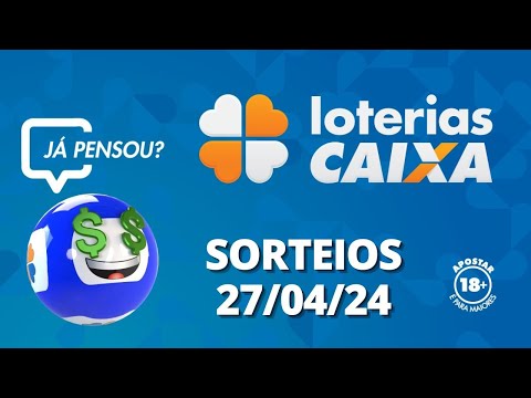 Loterias CAIXA: +Milionária, Mega-Sena, Quina e mais 27/04/2024