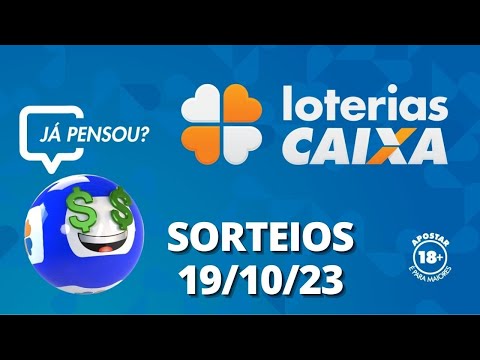 Loterias CAIXA: Mega-Sena, Quina, Lotofácil e mais 19/10/2023