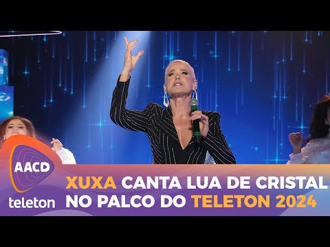 Xuxa emociona público e elenco do SBT ao cantar Lua de Cristal | Teleton 2024