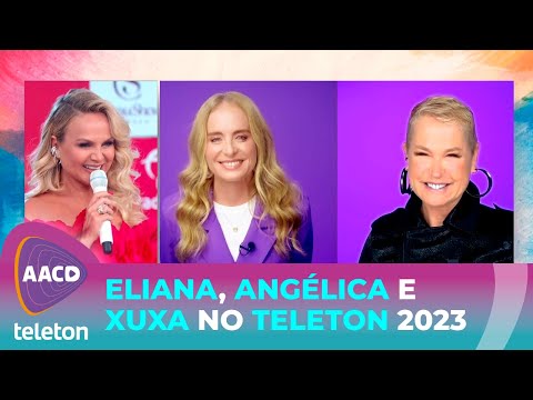 O encontro das loiras! Eliana, Xuxa e Angélica no Teleton 2023