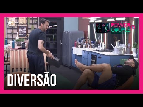 Albert e Hadballa se divertem com aproximação entre ex-inimigos no jogo | Power Couple Brasil 6