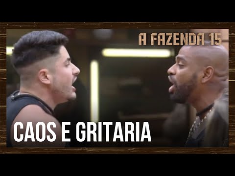 Lucas e Cezar se enfrentam após o enfermeiro questionar foto de Jojo Todynho | A Fazenda 15