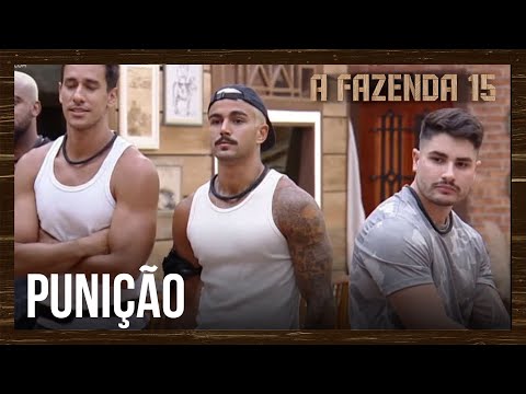 Peões são punidos e ficarão 24 horas sem água quente | A Fazenda 15