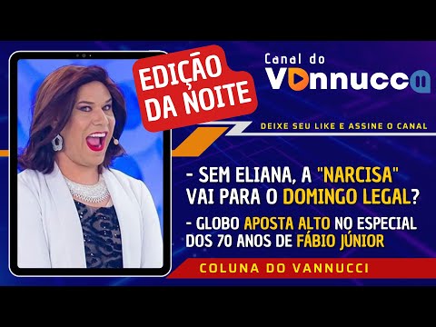 NARCISA GRAVA COM PORTIOLLI PARA DOMINGO LEGAL