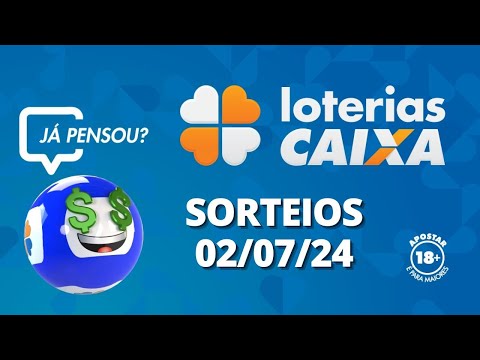 Loterias CAIXA: Mega-Sena, Quina, Lotofácil e mais 02/07/2024