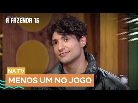 Cauê é eliminado com 6,79% dos votos do público | A Fazenda 16