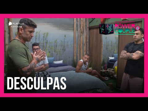 Hadballa se desculpa com amigos após briga na noite anterior | Power Couple Brasil 6