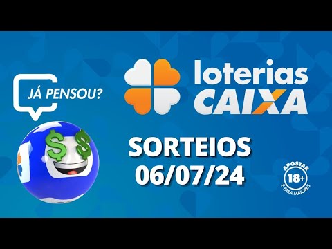 Loterias CAIXA: +Milionária, Mega-Sena, Quina e mais 06/07/2024