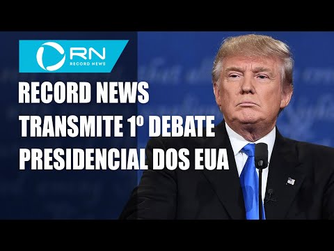 Record News transmite 1º debate presidencial dos Estados Unidos