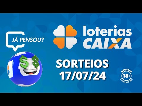 Loterias CAIXA: +Milionária, Quina e mais 17/07/2024