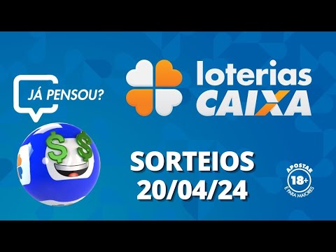 Loterias CAIXA: +Milionária, Mega-Sena, Quina e mais 20/04/2024