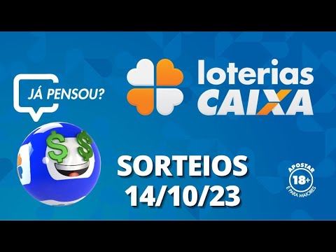 Loterias CAIXA: +Milionária, Mega-Sena, Quina e mais 14/10/2023