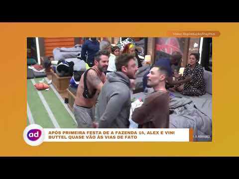 #AFazenda14: Alex Gallete e Vini Buttel quase vão às vias de fato