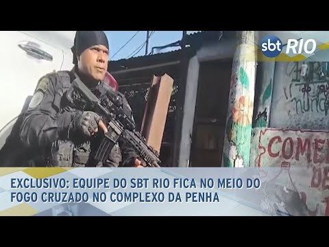 EXCLUSIVO: Equipe do SBT RIO fica no meio do fogo cruzado no Complexo da Penha