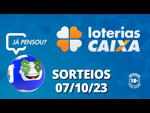 Loterias CAIXA: +Milionária, Mega-Sena, Quina e mais 07/10/2023