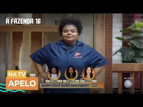 Na Roça, Flora, Gizelly e Vanessa pedem votos ao público para continuar em A Fazenda 16