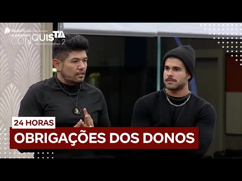 Hideo e Lucas anunciam convidados para suíte e delegam tarefas domésticas | A Grande Conquista