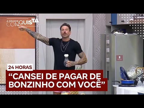 Com ameaças e ofensas, Guipa e Kaio discutem novamente | A Grande Conquista