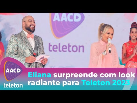 Eliana surge radiante para a primeira noite do Teleton | Teleton 2023