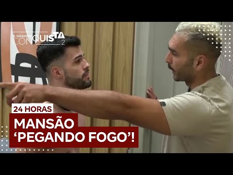 ‘Idiota’, ‘arrogante’, ‘mal educado’: Brenno e Kaio ‘quebram o pau’ na Mansão | A Grande Conquista