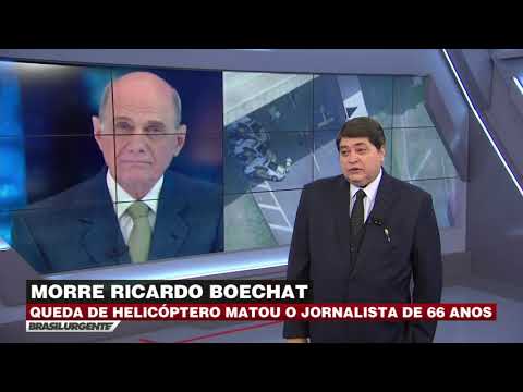 Datena comunica morte de Ricardo Boechat