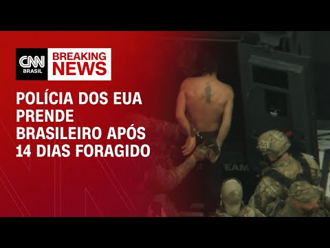 Polícia dos EUA prende brasileiro foragido após 14 dias foragido | LIVE CNN