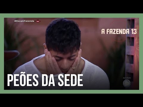 Tiago Piquilo inicia votação dos peões da sede | A Fazenda 13