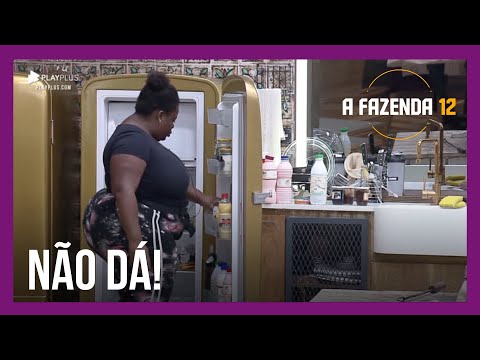 Jojo reclama do desperdício de alimentos na sede - A Fazenda 12