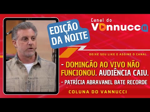 Domingão com Huck ao vivo não funciona. Edição da noite (13/5)