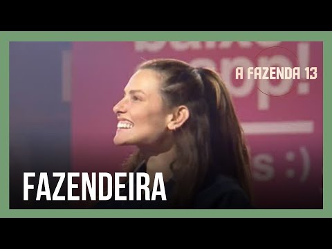 Dayane vence a Prova do Fazendeiro e comemora | A Fazenda 13