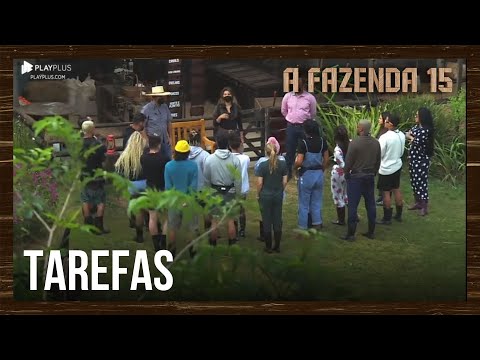 Peões aprendem a cumprir tarefas na manhã desta quarta (20) | A Fazenda 15