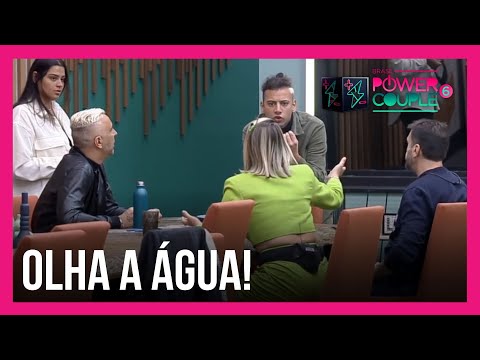 Rogério se enfurece e joga água em Cartolouco | Power Couple Brasil 6