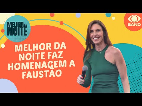 Zeca Camargo e Glenda Kozlowski fazem homenagem a Faustão